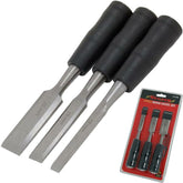 Neilsen 3pc Wood Bevel Edge Carpentry Joiner Carpenter Woodwork Chisel Set